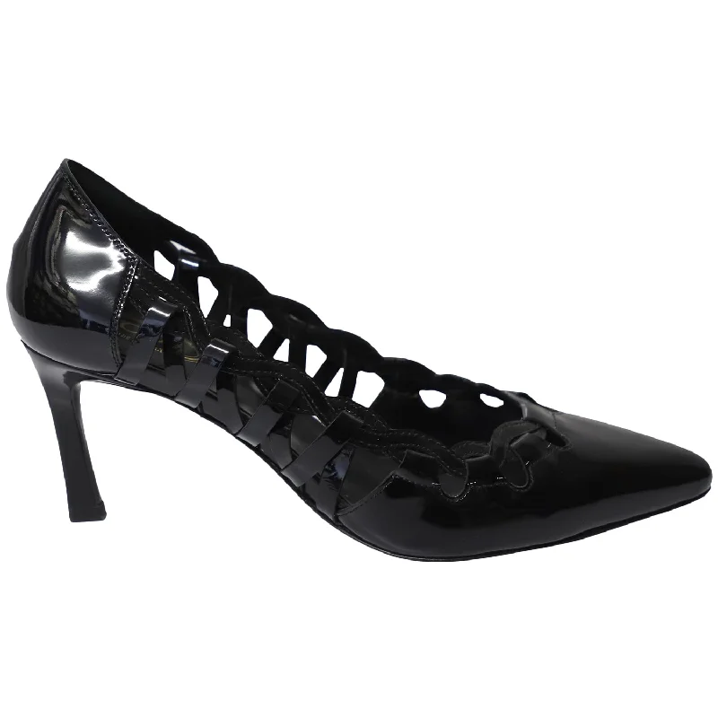 Women's burgundy stiletto heel pumps for a sophisticated appearanceTod's Cutout Pointed Heels in Black Patent Leather Women's burgundy stiletto heel pumps for a sophisticated appearanceTod's Cutout Pointed Heels in Black Patent Leather