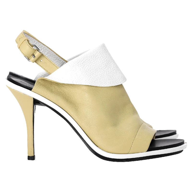 Women's hot pink stiletto heel pumps for a fun night outBalenciaga Glove Peep Toe Sandals in Yellow Leather Women's hot pink stiletto heel pumps for a fun night outBalenciaga Glove Peep Toe Sandals in Yellow Leather