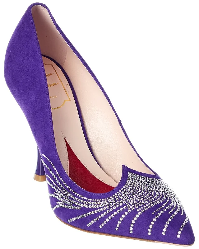 Women's snakeskin - embossed stiletto heel pumps for a bold statementRoger Vivier I Love Vivier Suede Pump Women's snakeskin - embossed stiletto heel pumps for a bold statementRoger Vivier I Love Vivier Suede Pump