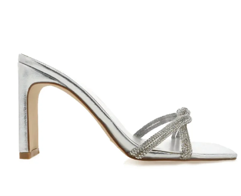 Women's faux suede stiletto heel pumps for a budget - friendly optionRosemary Heel In Silver Clear Women's faux suede stiletto heel pumps for a budget - friendly optionRosemary Heel In Silver Clear