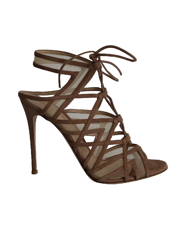 Women's hypoallergenic stiletto heel pumps for sensitive skinGianvito Rossi Adria Sandals in Nude Suede Women's hypoallergenic stiletto heel pumps for sensitive skinGianvito Rossi Adria Sandals in Nude Suede