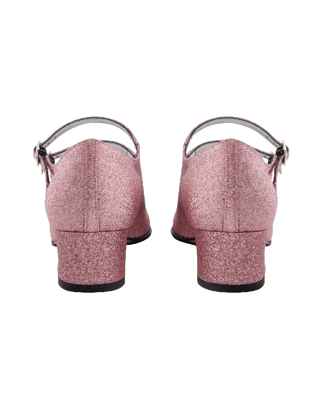 Women's faux suede stiletto heel pumps for a budget - friendly optionKina Pumps - Carel - Glitter Pink - Leather Women's faux suede stiletto heel pumps for a budget - friendly optionKina Pumps - Carel - Glitter Pink - Leather