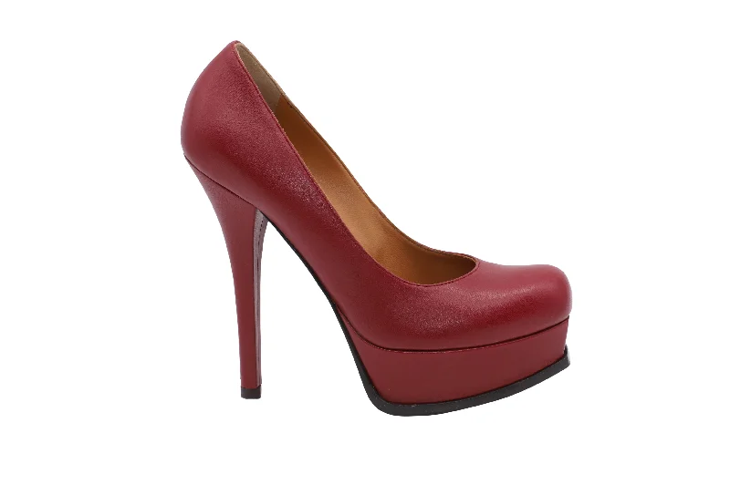 Women's office - appropriate stiletto heel pumps with a low - heel optionFendi Fendista Pumps 135 in Red Leather Women's office - appropriate stiletto heel pumps with a low - heel optionFendi Fendista Pumps 135 in Red Leather