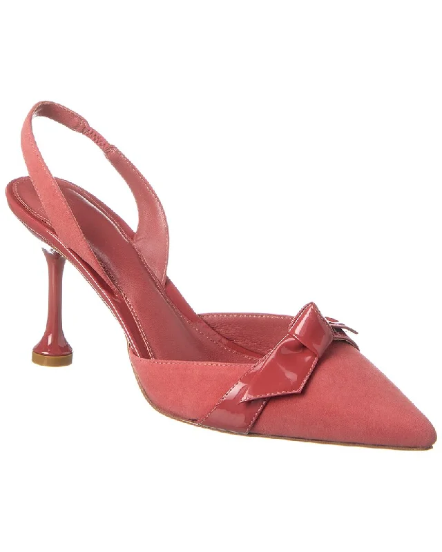 Women's breathable stiletto heel pumps for warm weatherAlexandre Birman Clarita Stiletto Flare Suede Slingback Pump Women's breathable stiletto heel pumps for warm weatherAlexandre Birman Clarita Stiletto Flare Suede Slingback Pump