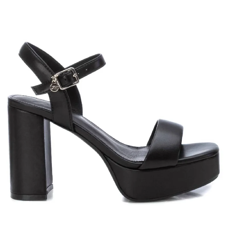 Women's date - night stiletto heel pumps with a sexy silhouetteWomen's Heeled Platform Sandals In Black Women's date - night stiletto heel pumps with a sexy silhouetteWomen's Heeled Platform Sandals In Black