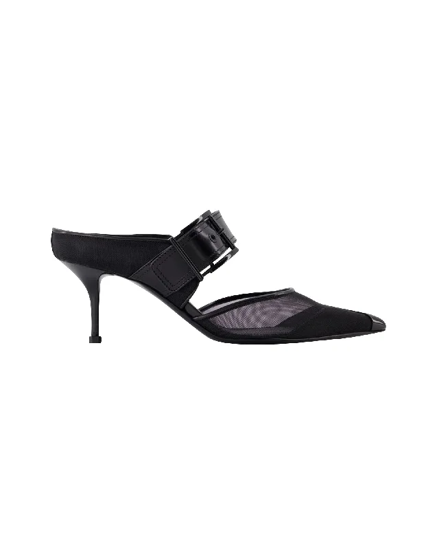 Women's faux suede stiletto heel pumps for a budget - friendly optionPunk Buckle Pumps - Alexander Mcqueen - Black - Leather Women's faux suede stiletto heel pumps for a budget - friendly optionPunk Buckle Pumps - Alexander Mcqueen - Black - Leather