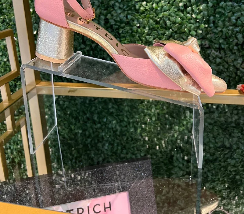 Women's office - appropriate stiletto heel pumps with a low - heel optionIrene Midi Heels In Pink Women's office - appropriate stiletto heel pumps with a low - heel optionIrene Midi Heels In Pink