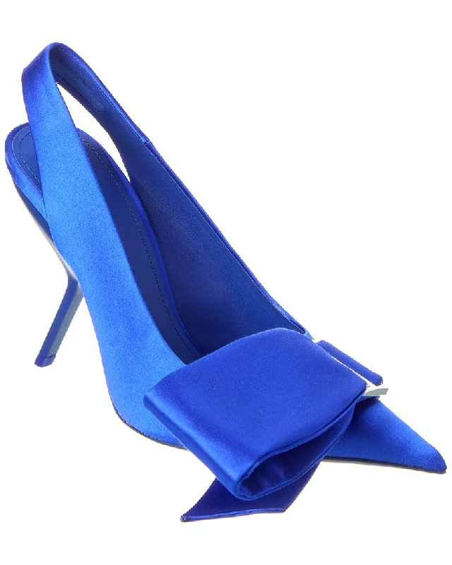 Women's forest green stiletto heel pumps for a nature - inspired lookFerragamo Erica Satin Slingback Pump Women's forest green stiletto heel pumps for a nature - inspired lookFerragamo Erica Satin Slingback Pump