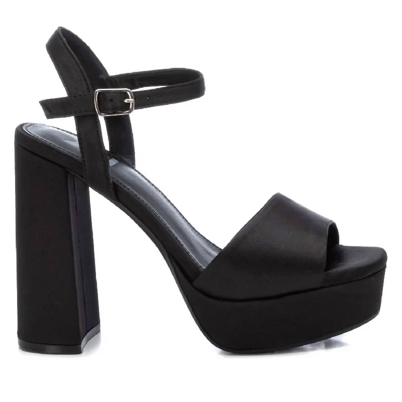 Women's non - slip stiletto heel pumps for safety on slippery floorsWomen's Heeled Platform Sandals In Black Women's non - slip stiletto heel pumps for safety on slippery floorsWomen's Heeled Platform Sandals In Black