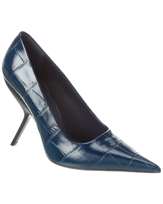 Women's prom stiletto heel pumps in a shimmery fabricFerragamo Eva Croc-Embossed Leather Pump Women's prom stiletto heel pumps in a shimmery fabricFerragamo Eva Croc-Embossed Leather Pump