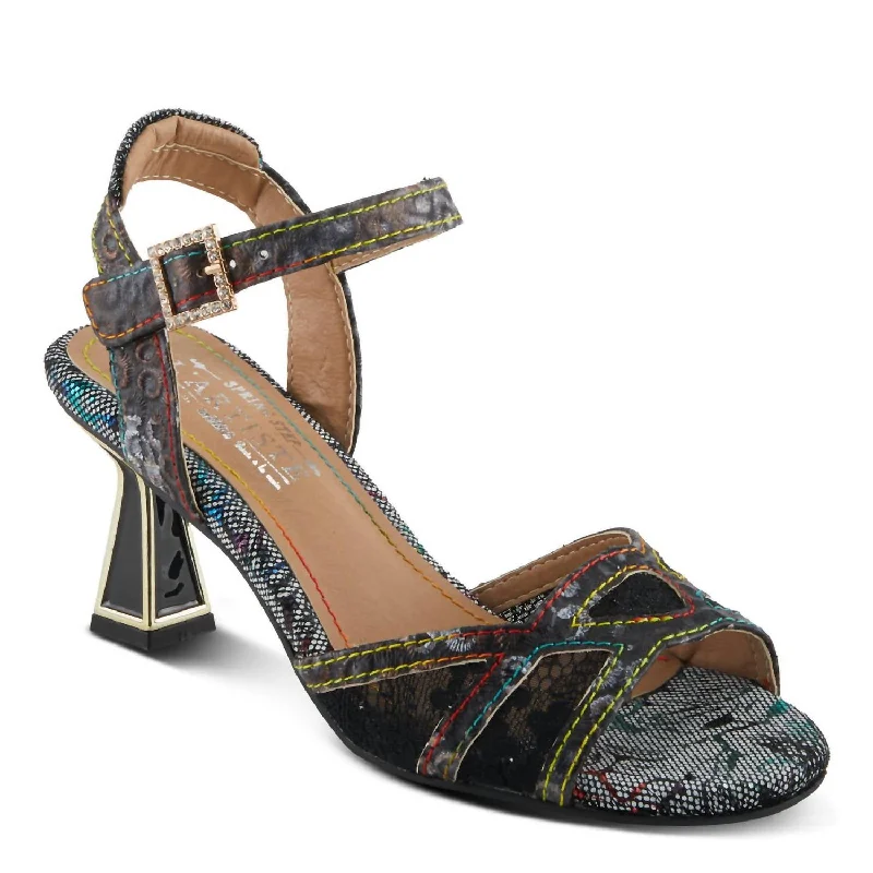 Women's lavender stiletto heel pumps for a delicate styleWomen's Chatel Sandals In Black Multi Women's lavender stiletto heel pumps for a delicate styleWomen's Chatel Sandals In Black Multi