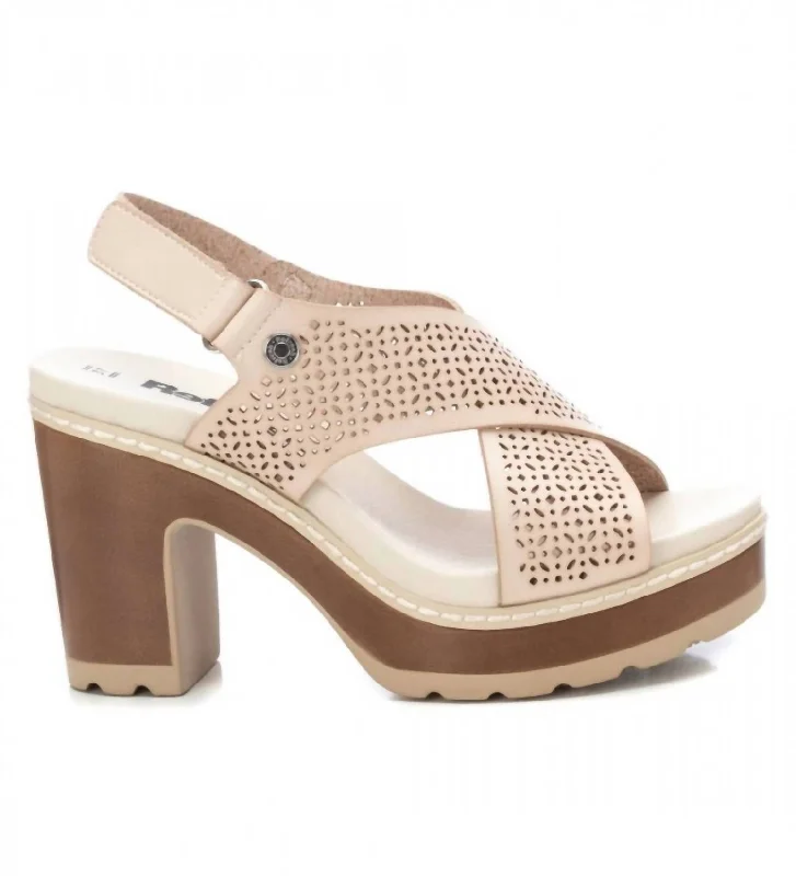 Women's arch - support stiletto heel pumps for better comfortWomen's Cross Strap Heeled Sandals In Ice Women's arch - support stiletto heel pumps for better comfortWomen's Cross Strap Heeled Sandals In Ice