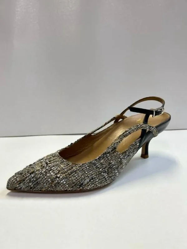Women's water - resistant stiletto heel pumps for unexpected situationsSadetta Pointed Toe Slingback In Earth Women's water - resistant stiletto heel pumps for unexpected situationsSadetta Pointed Toe Slingback In Earth