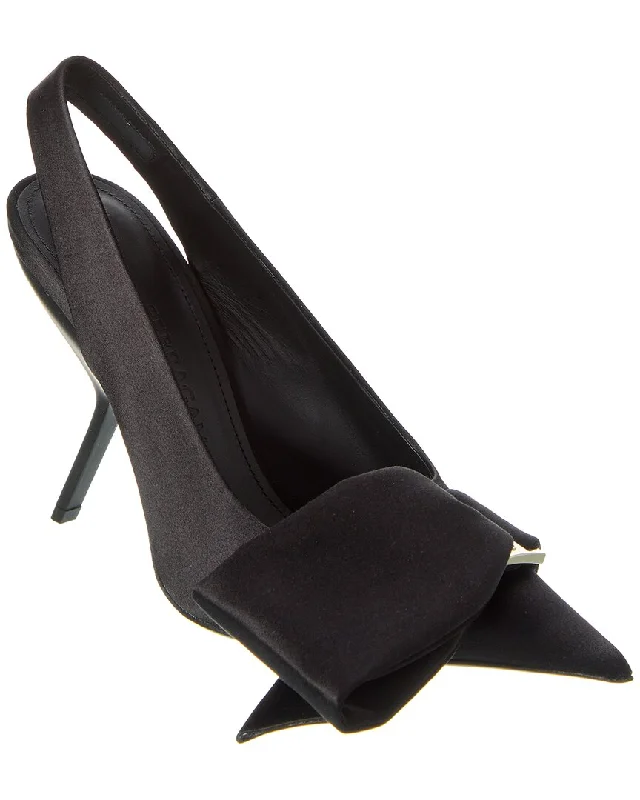 Women's hot pink stiletto heel pumps for a fun night outFerragamo Erica Satin Slingback Pump Women's hot pink stiletto heel pumps for a fun night outFerragamo Erica Satin Slingback Pump