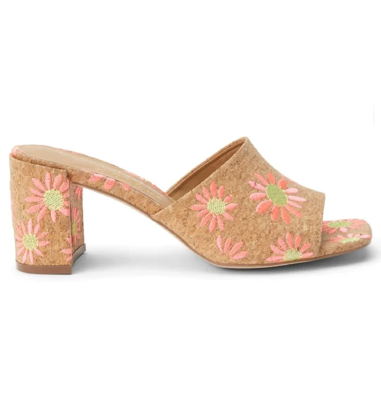 Women's metallic leather stiletto heel pumps with a reflective surfaceWomen Kristin Heel In Pink Daisy Women's metallic leather stiletto heel pumps with a reflective surfaceWomen Kristin Heel In Pink Daisy