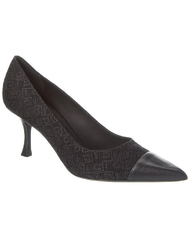 Women's non - slip stiletto heel pumps for safety on slippery floorsFerragamo Marty Jacquard & Leather Pump Women's non - slip stiletto heel pumps for safety on slippery floorsFerragamo Marty Jacquard & Leather Pump