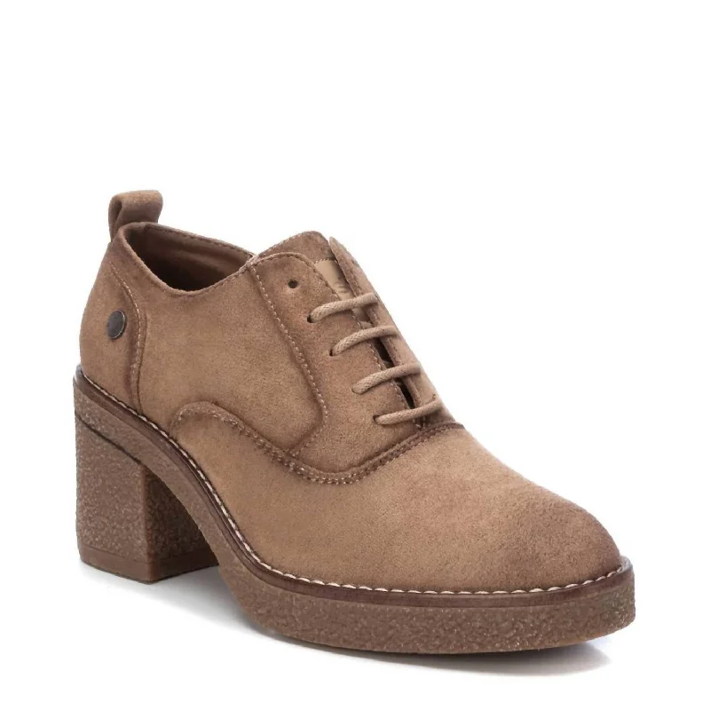 Women's adjustable - strap stiletto heel pumps for a customizable fitWomen's Suede Heeled Oxfords In Taupe Women's adjustable - strap stiletto heel pumps for a customizable fitWomen's Suede Heeled Oxfords In Taupe