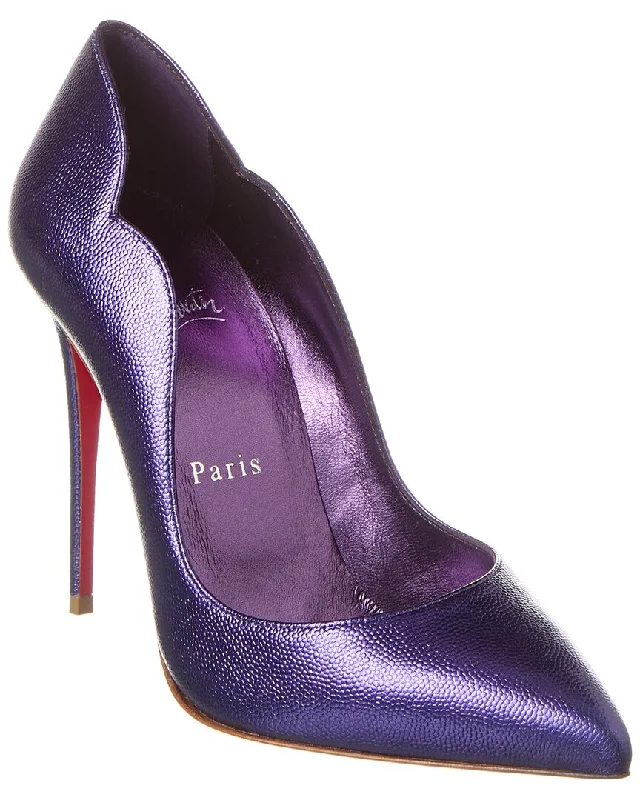 Women's cocktail party stiletto heel pumps with a unique patternChristian Louboutin Hot Chick 100 Leather Pump Women's cocktail party stiletto heel pumps with a unique patternChristian Louboutin Hot Chick 100 Leather Pump