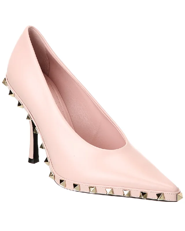 Women's lavender stiletto heel pumps for a delicate styleValentino Rockstud 100 Leather Pump Women's lavender stiletto heel pumps for a delicate styleValentino Rockstud 100 Leather Pump