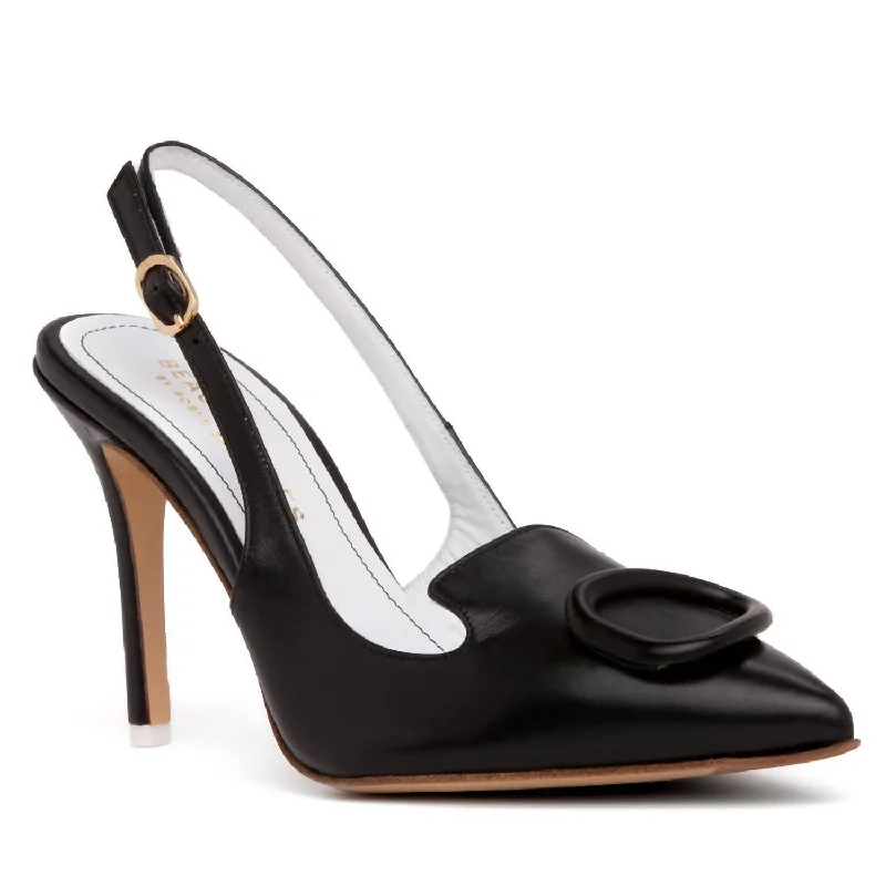 Women's evening gala stiletto heel pumps in a long - lasting colorWomen's Ada Slingback Heels In Black Women's evening gala stiletto heel pumps in a long - lasting colorWomen's Ada Slingback Heels In Black