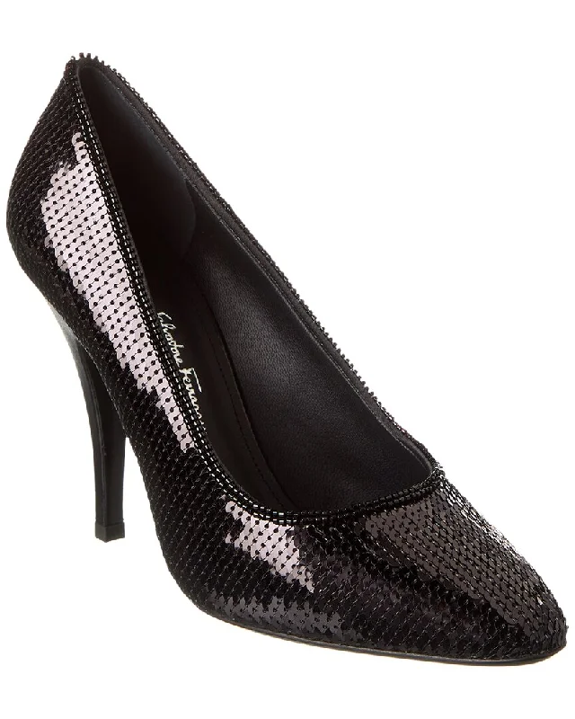 Women's teal stiletto heel pumps for a unique and modern lookFerragamo Judy Sequin Pump Women's teal stiletto heel pumps for a unique and modern lookFerragamo Judy Sequin Pump