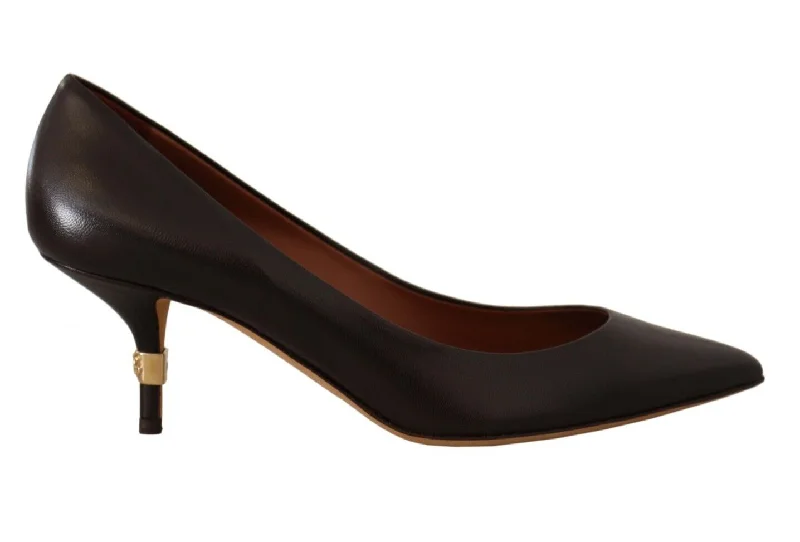 Women's cork - sole stiletto heel pumps for a natural touchDolce & Gabbana Elegant Leather Heels Women's Pumps Women's cork - sole stiletto heel pumps for a natural touchDolce & Gabbana Elegant Leather Heels Women's Pumps
