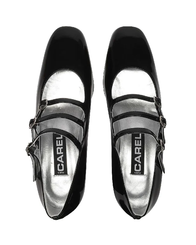 Women's snakeskin - embossed stiletto heel pumps for a bold statementKina Pumps - Carel - Black - Patent Leather Women's snakeskin - embossed stiletto heel pumps for a bold statementKina Pumps - Carel - Black - Patent Leather