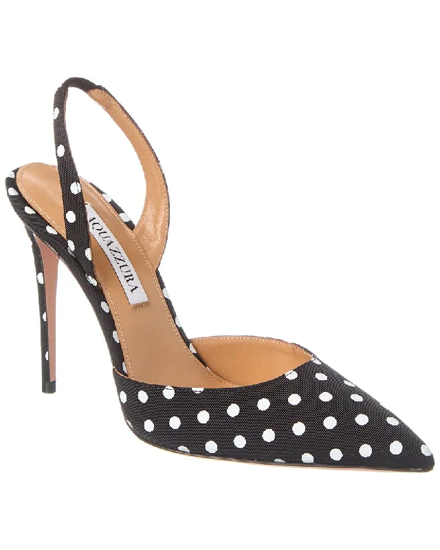 Women's lavender stiletto heel pumps for a delicate styleAquazzura So Nude 105 Grosgrain Slingback Pump Women's lavender stiletto heel pumps for a delicate styleAquazzura So Nude 105 Grosgrain Slingback Pump
