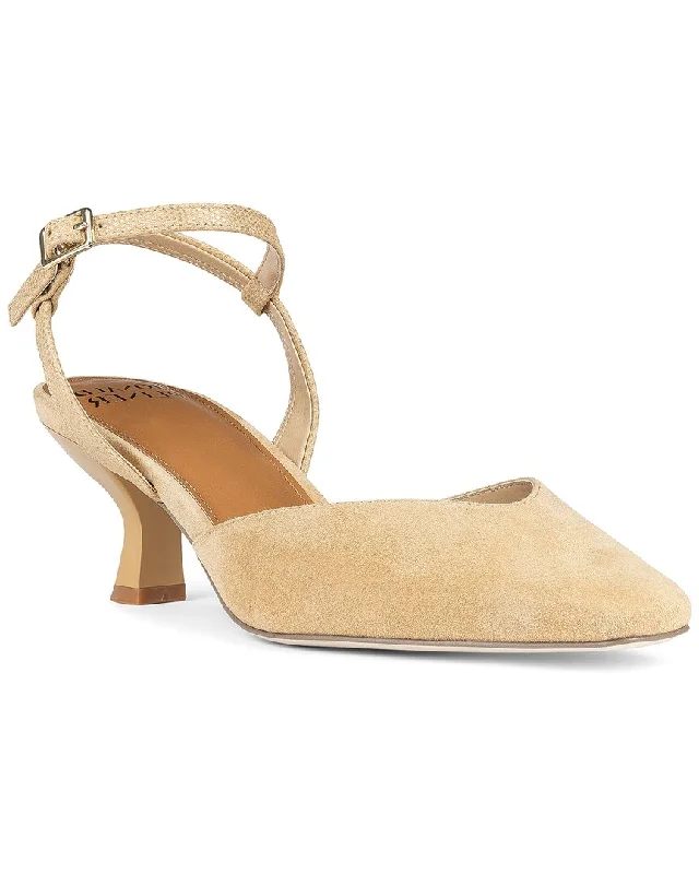 Women's pointed - toe slingback stiletto heel pumps in a peep - toe designDonald Pliner Cion Suede Pump Women's pointed - toe slingback stiletto heel pumps in a peep - toe designDonald Pliner Cion Suede Pump