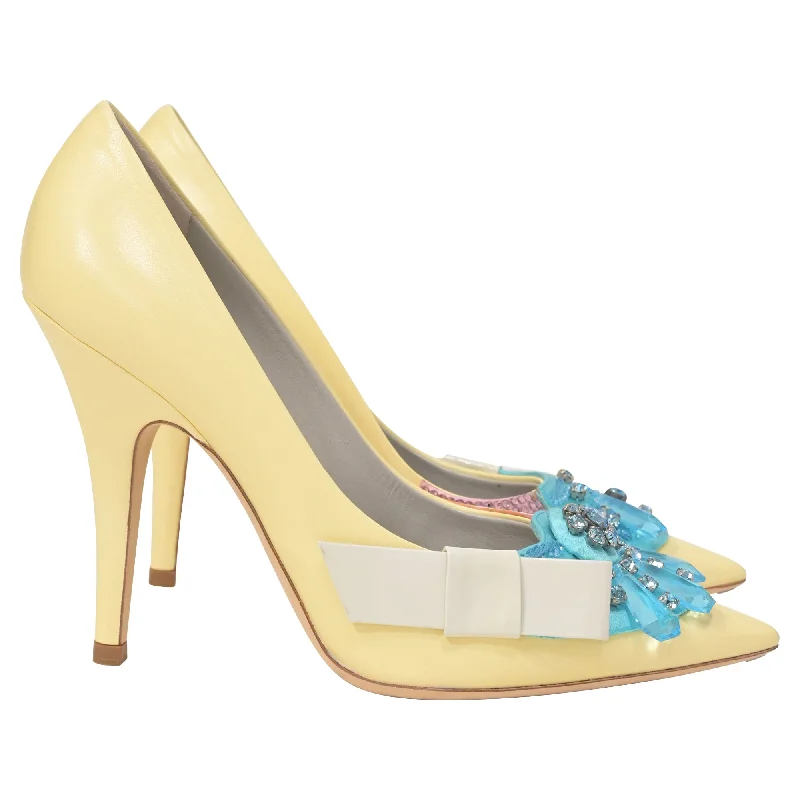 Women's microfiber stiletto heel pumps with moisture - wicking propertiesLouis Vuitton Crystal Embellished Pumps in Yellow Leather Women's microfiber stiletto heel pumps with moisture - wicking propertiesLouis Vuitton Crystal Embellished Pumps in Yellow Leather
