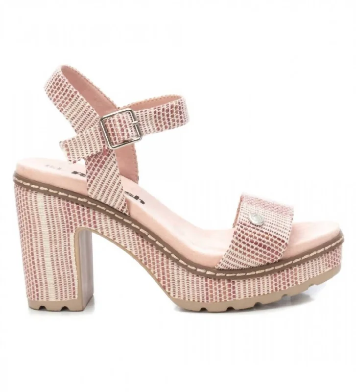 Women's shock - absorbing stiletto heel pumps for all - day wearWomen's Heeled Platform Sandals In Nude Women's shock - absorbing stiletto heel pumps for all - day wearWomen's Heeled Platform Sandals In Nude