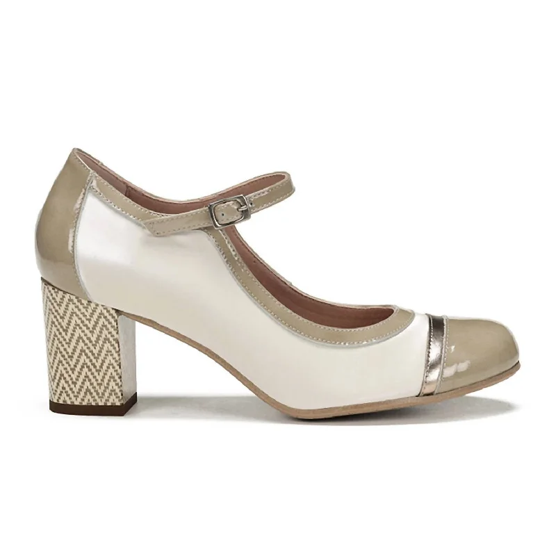 Women's breathable stiletto heel pumps for warm weatherWomen's Rodin Heeled Mary Jane In Crema Women's breathable stiletto heel pumps for warm weatherWomen's Rodin Heeled Mary Jane In Crema