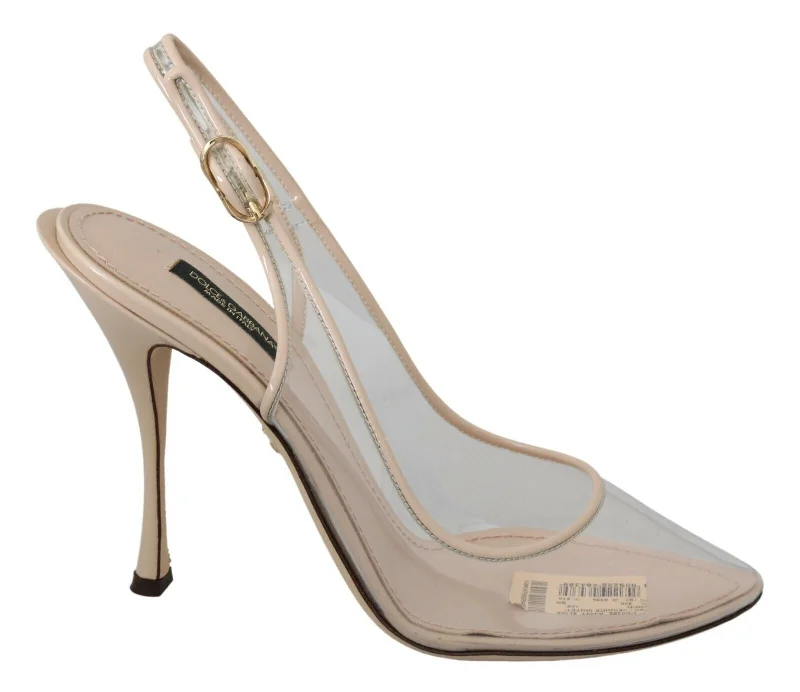 Women's patent leather stiletto heel pumps with a high - shine finishDolce & Gabbana Elegant Slingback Women's Heels Women's patent leather stiletto heel pumps with a high - shine finishDolce & Gabbana Elegant Slingback Women's Heels