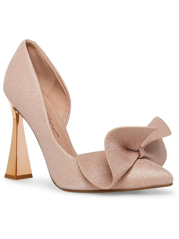 Women's arch - support stiletto heel pumps for better comfortNobble Womens Glitter Bow D'Orsay Heels Women's arch - support stiletto heel pumps for better comfortNobble Womens Glitter Bow D'Orsay Heels