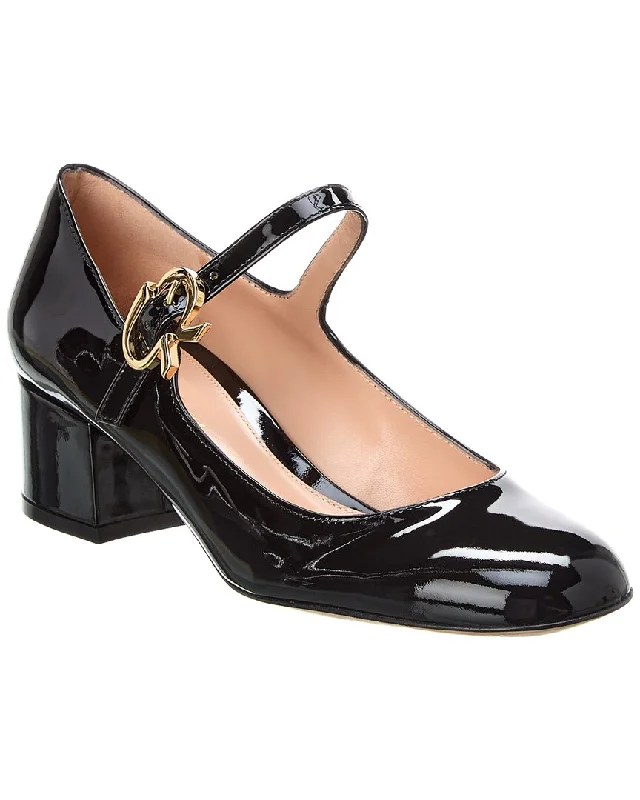Women's padded - insole stiletto heel pumps for added comfortGianvito Rossi Mary Ribbon 55 Patent Pump Women's padded - insole stiletto heel pumps for added comfortGianvito Rossi Mary Ribbon 55 Patent Pump