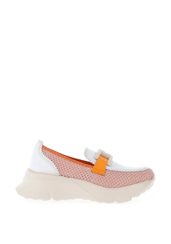 Women's Glitter - Embellished Loafers in Silver for a Sparkly Party Look Hispanitas Hawaii Leather Platform Loafer, Mandarin & White Women's Glitter - Embellished Loafers in Silver for a Sparkly Party Look Hispanitas Hawaii Leather Platform Loafer, Mandarin & White