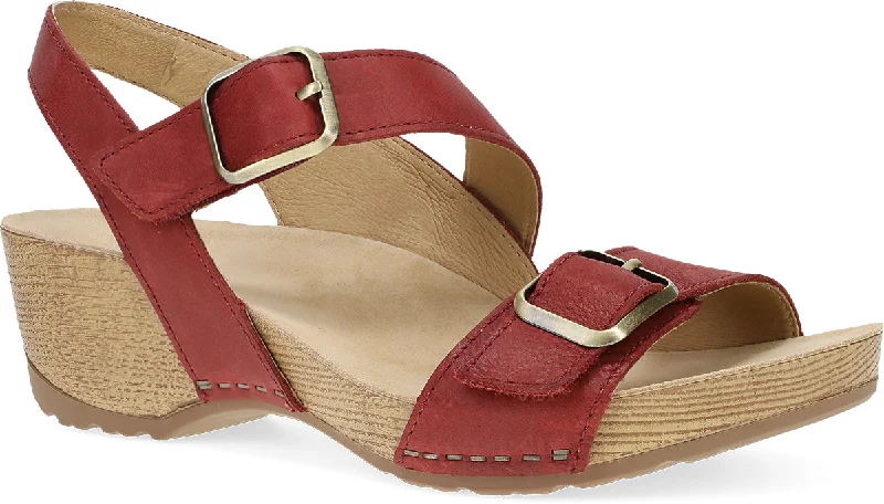 Women's Ankle - Strap Sandals with a Block Heel in Red for a Sophisticated Style Women's Ankle - Strap Sandals with a Block Heel in Red for a Sophisticated Style Women's Ankle - Strap Sandals with a Block Heel in Red for a Sophisticated Style Trinity - Cayenne