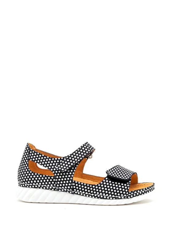 Women's Rhinestone - Embellished Open - Toe Sandals in Silver for a Glamorous Party Look Women's Rhinestone - Embellished Open - Toe Sandals in Silver for a Glamorous Party Look Women's Rhinestone - Embellished Open - Toe Sandals in Silver for a Glamorous Party Look Softmode Greta Polka Dot Velcro Sandals, Navy