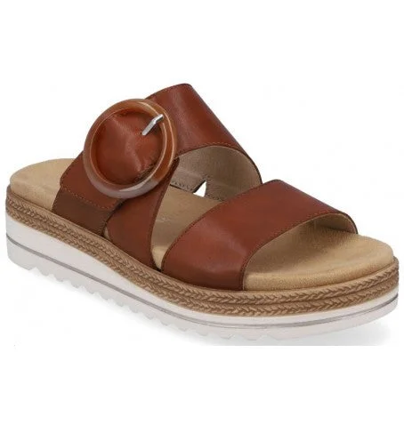 Women's Leather - Strapped Sandals with a Braided Detail in Brown for a Rustic Appeal Women's Leather - Strapped Sandals with a Braided Detail in Brown for a Rustic Appeal Women's Leather - Strapped Sandals with a Braided Detail in Brown for a Rustic Appeal REMONTE D0Q51