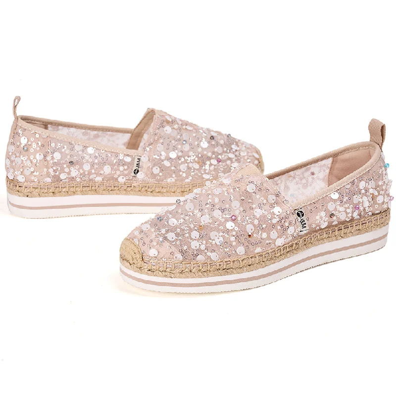 Women's Embroidered Floral Pattern Loafers in Beige for a Spring - Inspired Outfit Women's Embroidered Floral Pattern Loafers in Beige for a Spring - Inspired Outfit Handmade Women’s Slip-On Espadrille Sequins Mesh Loafers-51555W Women's Embroidered Floral Pattern Loafers in Beige for a Spring - Inspired Outfit Women's Embroidered Floral Pattern Loafers in Beige for a Spring - Inspired Outfit Handmade Women’s Slip-On Espadrille Sequins Mesh Loafers-51555W