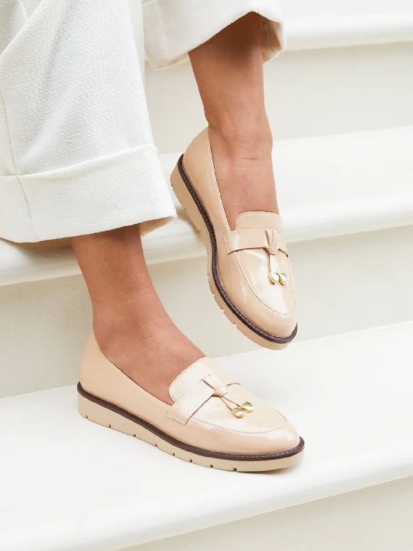 Women's Geometric - Patterned Loafers in Multicolor for a Fashion - Forward Look NANCY Women's Geometric - Patterned Loafers in Multicolor for a Fashion - Forward Look NANCY