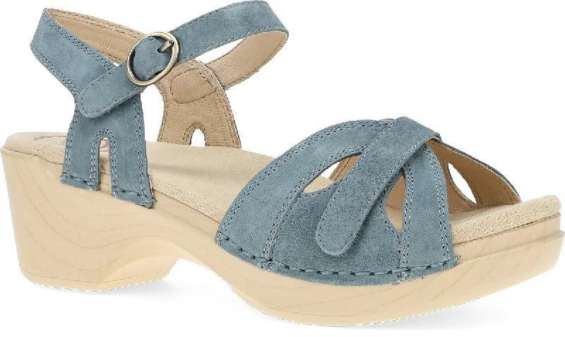 Women's Sandals with a Floral - Printed Upper in Pink for a Feminine Spring Look Women's Sandals with a Floral - Printed Upper in Pink for a Feminine Spring Look Women's Sandals with a Floral - Printed Upper in Pink for a Feminine Spring Look Season - Denim