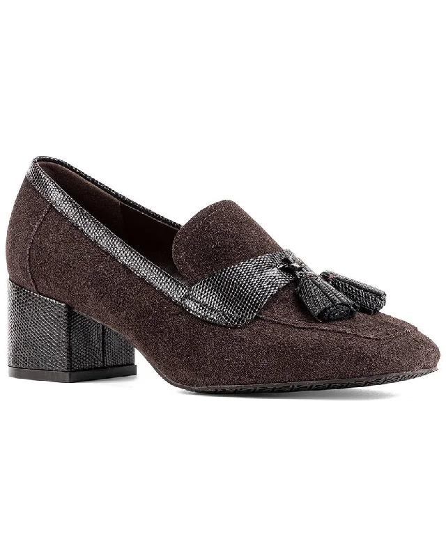 Women's Geometric - Patterned Loafers in Multicolor for a Fashion - Forward Look Donald Pliner Kressida Leather Loafer