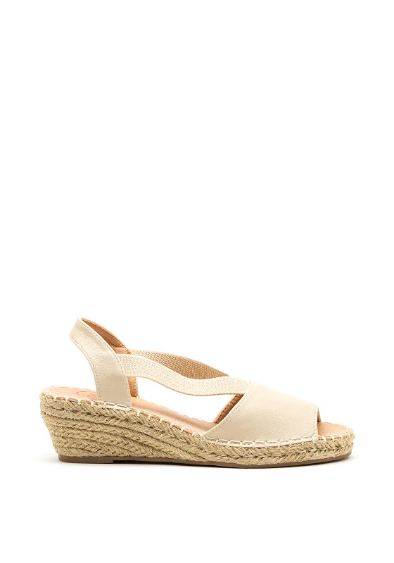 Women's Flat Slide Sandals with a Memory Foam Insole in White for All - Day Comfort Women's Flat Slide Sandals with a Memory Foam Insole in White for All - Day Comfort Women's Flat Slide Sandals with a Memory Foam Insole in White for All - Day Comfort Zanni & Co. Batach Low Wedge Sandals, Cream