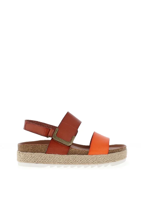Women's Sandals with a Floral - Printed Upper in Pink for a Feminine Spring Look Women's Sandals with a Floral - Printed Upper in Pink for a Feminine Spring Look Women's Sandals with a Floral - Printed Upper in Pink for a Feminine Spring Look Lunar Deanna Espadrille Platform Sandals, Orange