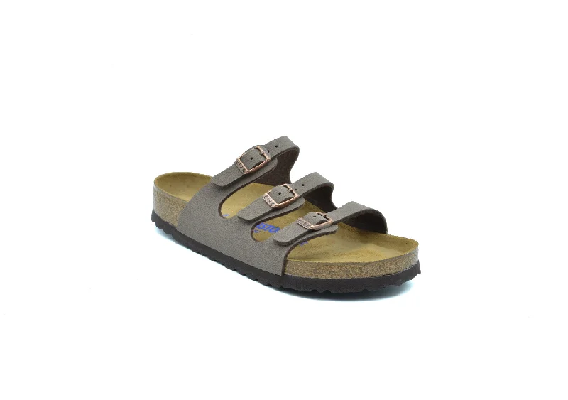 Women's Thong Sandals with a Beaded Design in Multicolor for a Beachy Aesthetic Women's Thong Sandals with a Beaded Design in Multicolor for a Beachy Aesthetic Women's Thong Sandals with a Beaded Design in Multicolor for a Beachy Aesthetic BIRKENSTOCK Florida Soft Footbed Birkibuc