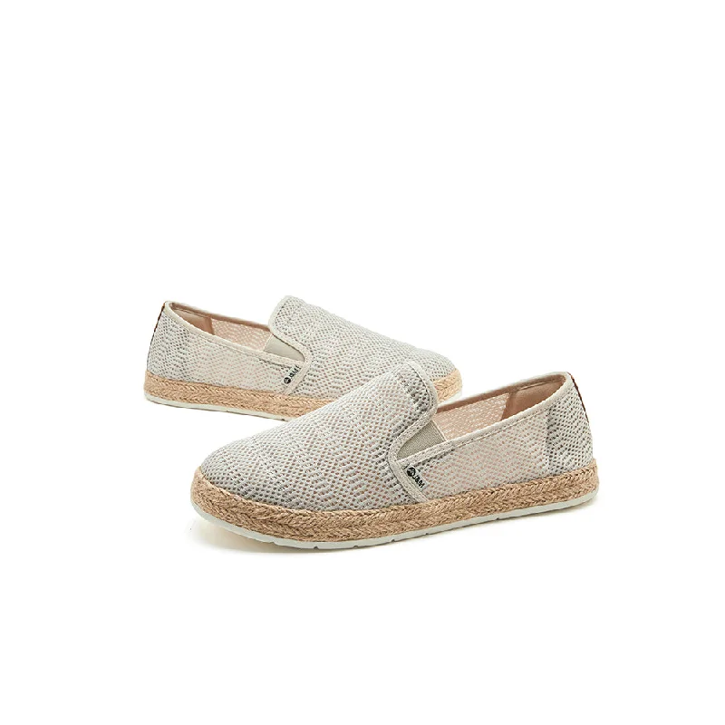 Women's Bow - Embellished Loafers in Red for a Feminine Touch Handmade Men's Mesh Espadrilles Flats in Ivory-72285M