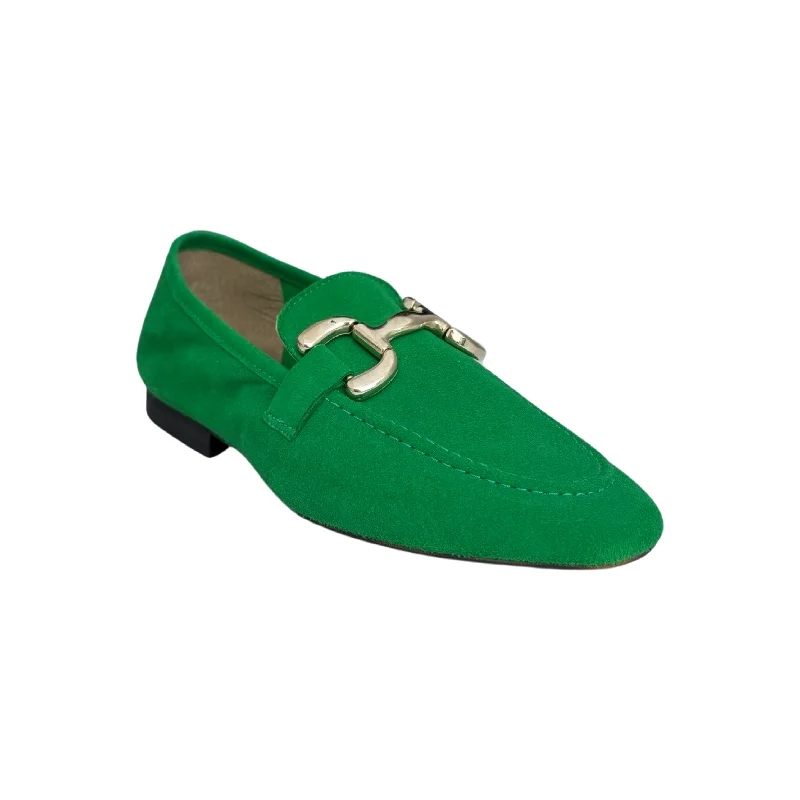 Women's Fur - Lined Loafers in Tan for a Cozy Winter Option Macie Irish Green Suede Loafer Women's Fur - Lined Loafers in Tan for a Cozy Winter Option Macie Irish Green Suede Loafer