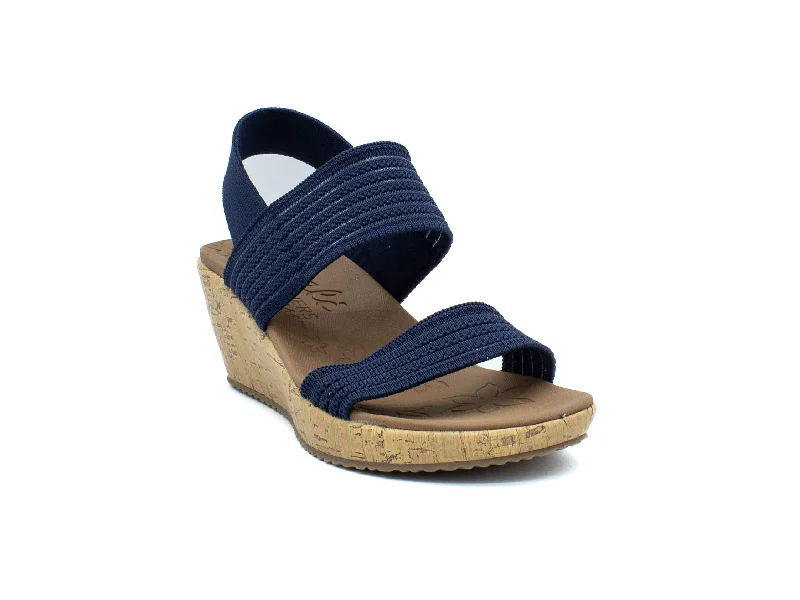 Women's Cork - Soled Espadrille Sandals with a Rope - Trimmed Upper in Navy for a Summer Vibe Women's Cork - Soled Espadrille Sandals with a Rope - Trimmed Upper in Navy for a Summer Vibe Women's Cork - Soled Espadrille Sandals with a Rope - Trimmed Upper in Navy for a Summer Vibe SKECHERS Arch Fit Beverlee - Love Stays