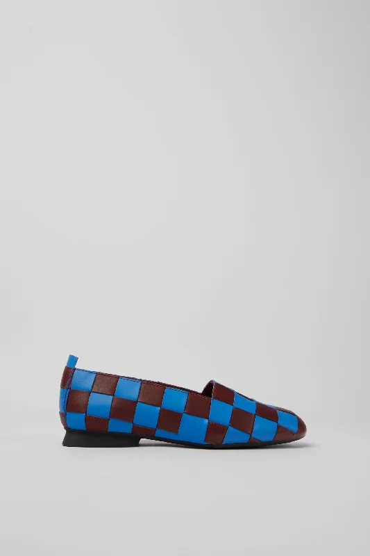 Women's Geometric - Patterned Loafers in Multicolor for a Fashion - Forward Look Moccasin/Ballerina Women Camper TWS